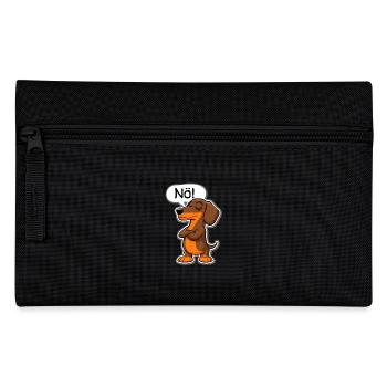 Teckel Nope – Expression charmante pour teckel - Trousse - noir - Devant
