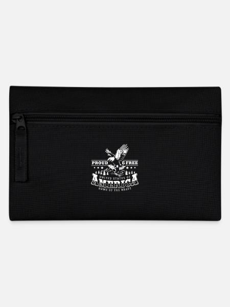 Proud & Free - America - Home of the brave - Federtasche - Schwarz