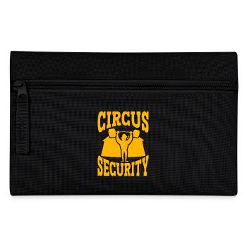 Zirkus Sicherheit - Federtasche - Schwarz - Vorne