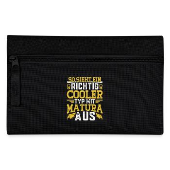 Abi SO SIEHT EIN RICHTIG COOLER TYP MIT MATURA AUS - Federtasche - Schwarz - Vorne