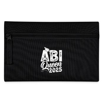 ABI QUEEN 2025 Abiturientin Abitur Geschafft - Federtasche - Schwarz - Vorne