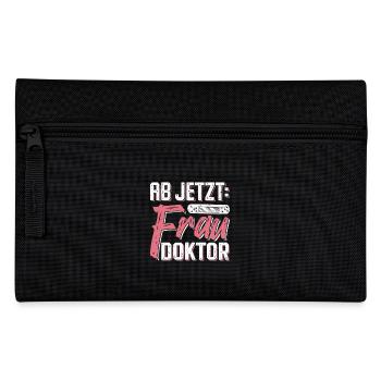 Doktorarbeit AB JETZT BITTE FRAU DOKTOR Lustiges - Federtasche - Schwarz - Vorne