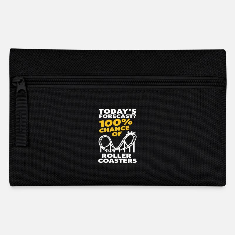 Heutige Prognose? 100% Chance Auf Achterbahnen - Federtasche - Schwarz