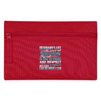 Deckhand's Life The Pain Is Real - Pencil Case - red - Front