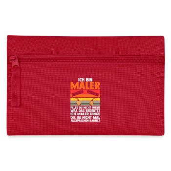 Master Painter Journeyman Painter - Pencil Case - red - Front