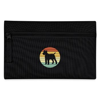 Airedale Terrier - Federtasche - Schwarz - Vorne
