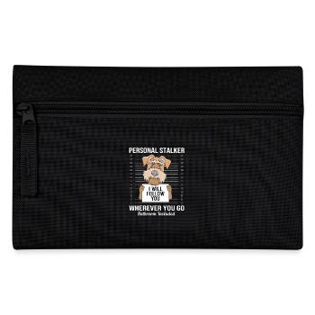 Airedale Terrier - Federtasche - Schwarz - Vorne