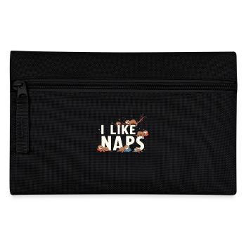 Sloth Sleep Funny Relax Outfit Nap - Pencil Case - black - Front
