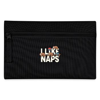 Sloth Sleep Funny Relax Outfit Nap - Pencil Case - black - Front