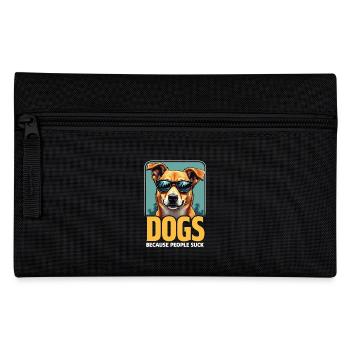 Funny Dog Owner Dog Lover Dog - Pencil Case - black - Front