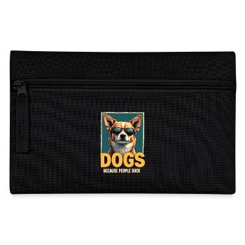 Funny Dog Owner Dog Lover Dog - Pencil Case - black - Front
