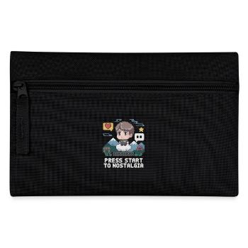 Drücke Start Für Nostalgie Pixel Gamer Welt - Federtasche - Schwarz - Vorne