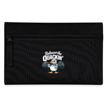 Unleash the Quackin: Fitness Duck for - Pencil Case - black - Front