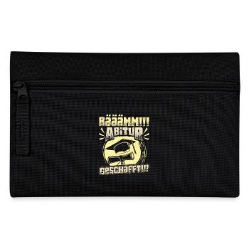 ABITUR GESCHAFFT!! Abi Geschafft Lustiges - Federtasche - Schwarz - Vorne