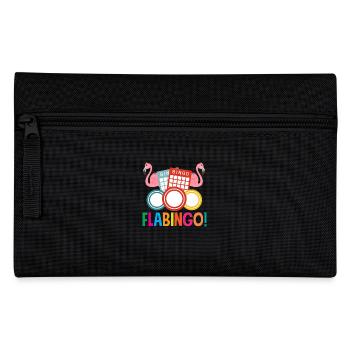 Bingo Flabingo Flamingo Player Fun - Pencil Case - black - Front