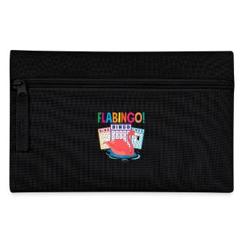 Bingo Flamingo Flabingo for Bingo Players - Pencil Case - black - Front