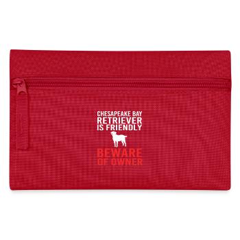 Chesapeake Bay Retriever - Federtasche - Rot - Vorne