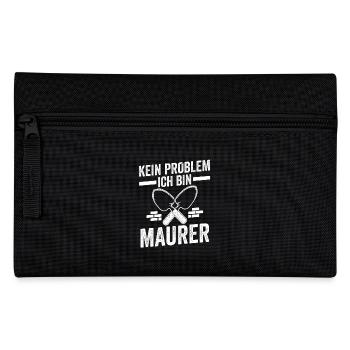 Maurermeister Maurergeselle Maurer - Federtasche - Schwarz - Vorne