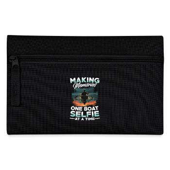 Creating memories: A boat selfie after the - Pencil Case - black - Front