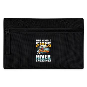 Dieses Fahrzeug Stoppt An Allen Flussübergängen - Federtasche - Schwarz - Vorne