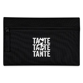Federball Tante Badminton - Federtasche - Schwarz - Vorne
