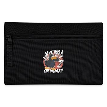 Do you have a bird? Or what? funny raven - Pencil Case - black - Front