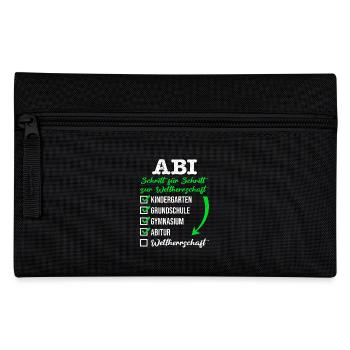 ABI SCHRITT FÜR SCHRITT ZUR WELTHERRSCHAFT - Federtasche - Schwarz - Vorne