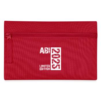 ABI 2025 Abitur Abschluss Lustiges Abiturienten - Federtasche - Rot - Vorne