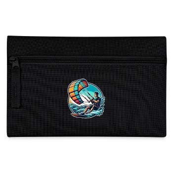 Kitesurfer Kiteboard Kitesurfing Kitesurf - Pencil Case - black - Front