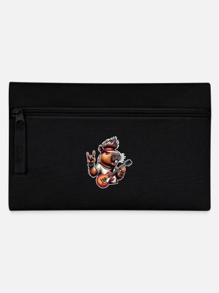 Capybara Rock and Roll Gitarrist - Federtasche - Schwarz