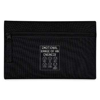 Emotional Range of an Engineer Funny - Pencil Case - black - Front