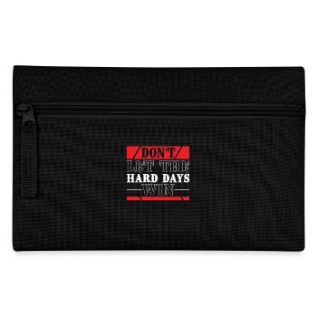 Don't let the hard days win Motivation - Pencil Case - black - Front