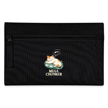 Mega Chonker Cat Thought Bubble Fish - Pencil Case - black - Front
