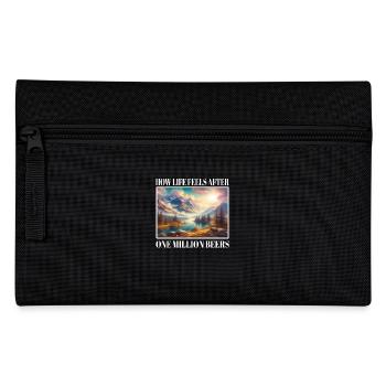 What life feels like after a million beers - Pencil Case - black - Front