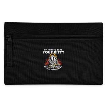 I'm here to save your cat - - Pencil Case - black - Front