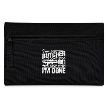 Butcher I Stop When I am Done - Pencil Case - black - Front