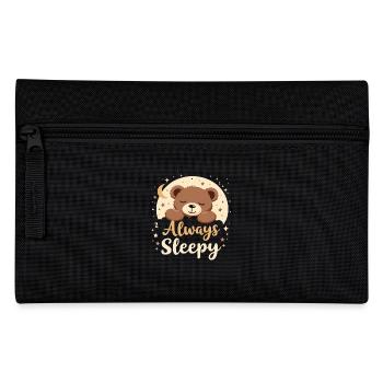 Cute Bear, Bear, Bear, Cute Sleep, Dreamer - Pencil Case - black - Front