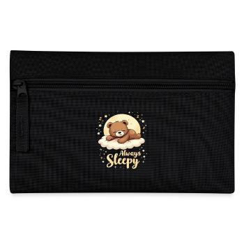 Cute Bear, Bear, Bear, Cute Sleep, Dreamer - Pencil Case - black - Front
