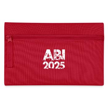 ABI 2025 Abitur Abschluss Lustiges Abiturienten - Federtasche - Rot - Vorne