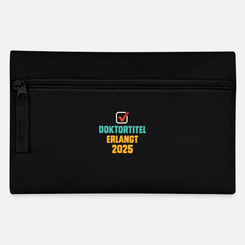 Doktorarbeit DOKTORTITEL ERLANGT 2025 Lustiges - Federtasche - Schwarz