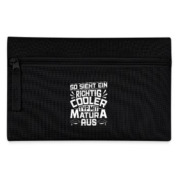 Abi SO SIEHT EIN RICHTIG COOLER TYP MIT MATURA AUS - Federtasche - Schwarz - Vorne