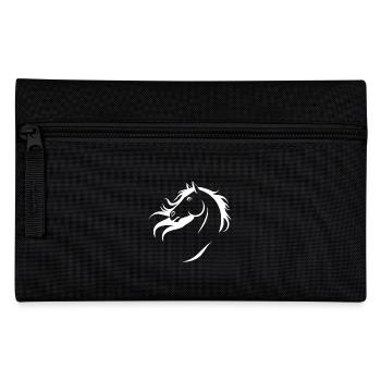 Chevaux Disant Sports Equestres Drôle Cheval Cadeau - Trousse - noir - Devant