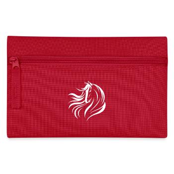Horses Saying Equestrian Sports Funny Horse Gift - Pencil Case - red - Front