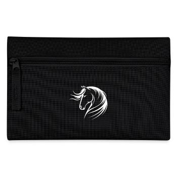 Chevaux Disant Sports Equestres Drôle Cheval Cadeau - Trousse - noir - Devant