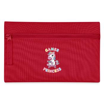 Licorne Gamer Princesse Ludique Et Fantastique - Trousse - rouge - Devant