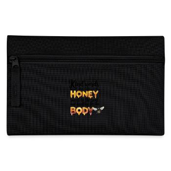 Kind words are like honey: sweet for the - Pencil Case - black - Front