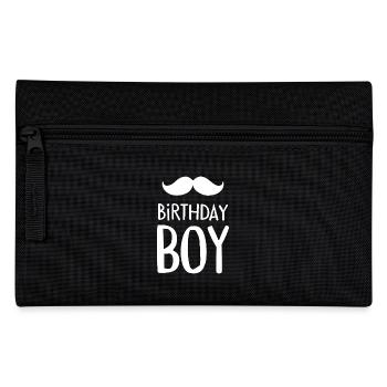 Birthday Boy – Geburtstag mit Schnurrbart - Federtasche - Schwarz - Vorne