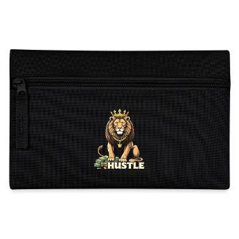 Hustle King – Lion Lion Winners & Movers & Shakers - Pencil Case - black - Front
