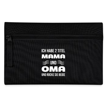 ZWEI TITEL OH MEIN GOTT ICH - Federtasche - Schwarz - Vorne
