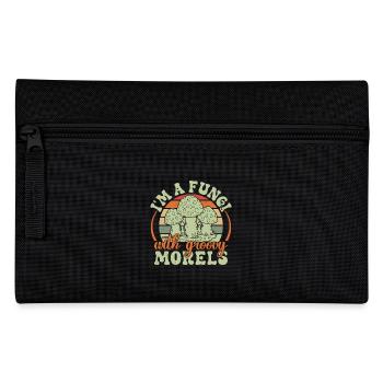 Mushroom Foraging Hunter Fungi With Groovy Morel - Pencil Case - black - Front